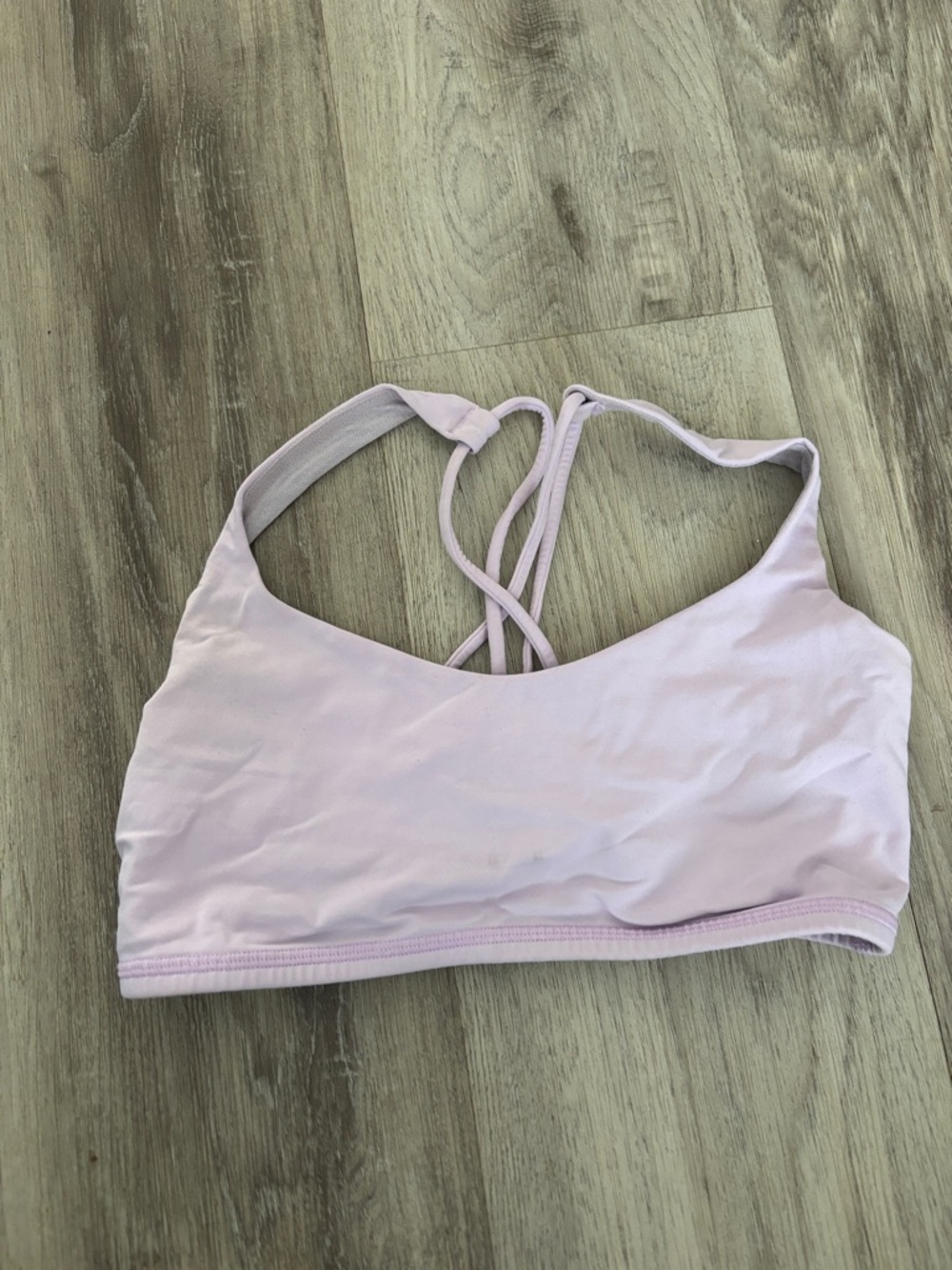 lululemon athletica Light Lavender Strappy Sports Bra